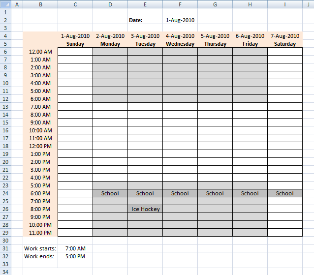 schedule recurring events