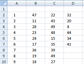 excel random number