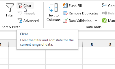 Filter rows based on a date range configure Advanced filter3