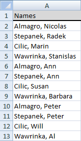 Excel Sort using array formulas