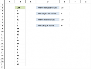 Working with unique values