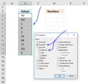 Extract numbers from a column