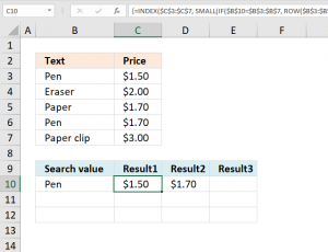 5 easy ways to VLOOKUP and return multiple values