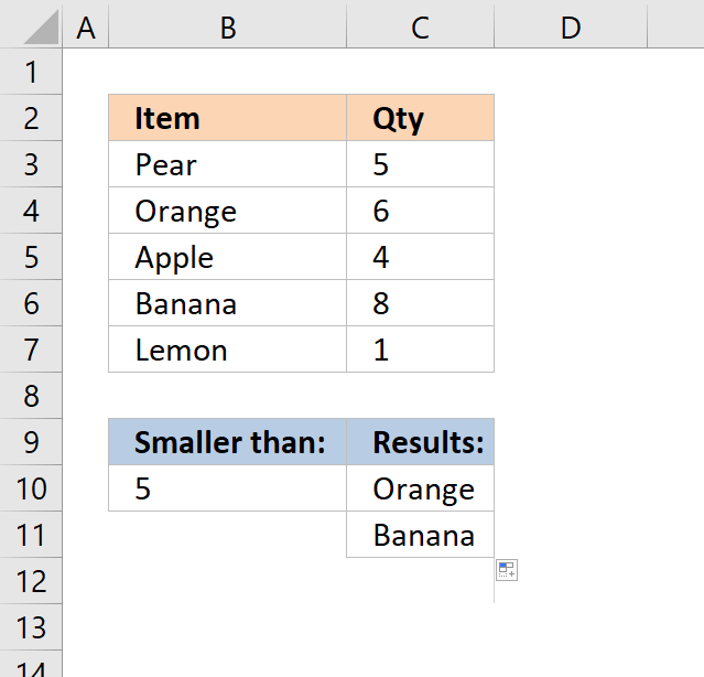 vlookup return multiple values larger than