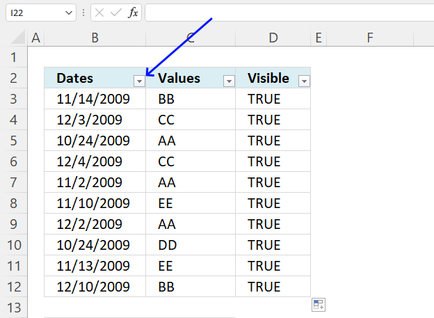 Most frequent value between two dates filter using autofilter