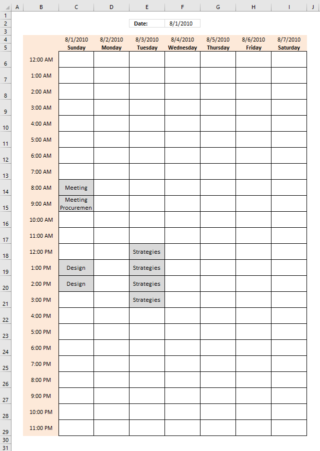 Weekly Schedule Excel Template from www.get-digital-help.com