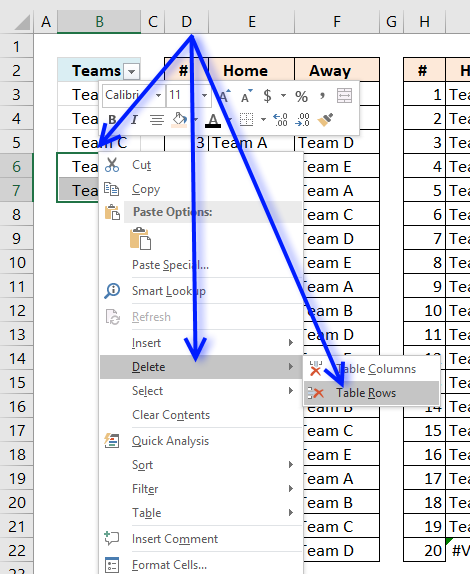 Excel Tournament Fixture Generator