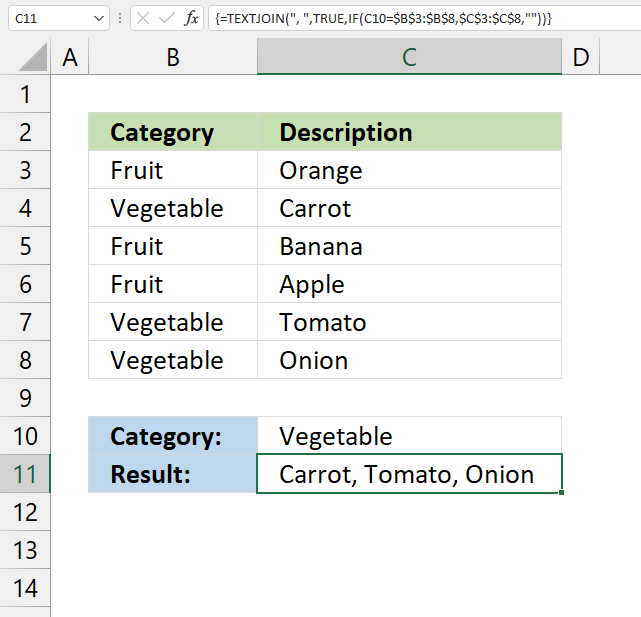 Lookup and return multiple values concatenated into one cell 1