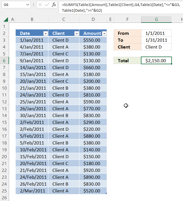 Running totals based on criteria