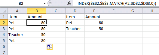 Automate entry in excel