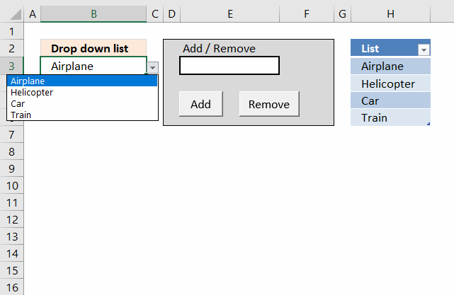 Add drop. Drop down. Drop down Window. List item Dropdown list.