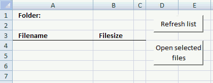 fax klassekammerat mikrofon Open Excel files in a folder [VBA]