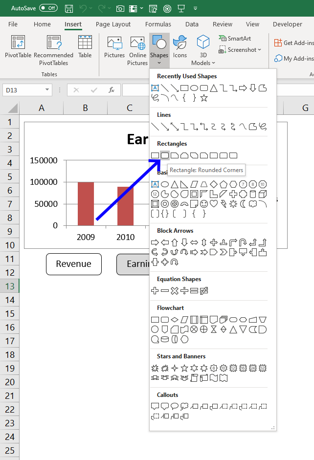 Interactive Charts In Excel 2010