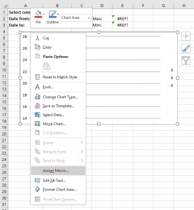 Change chart axis range programmatically