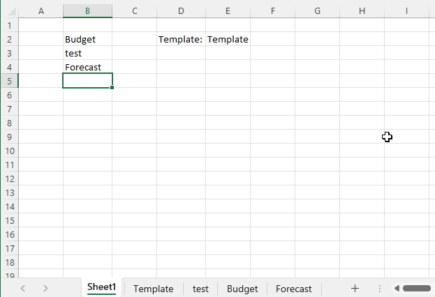 Copy specific worksheet template and rename