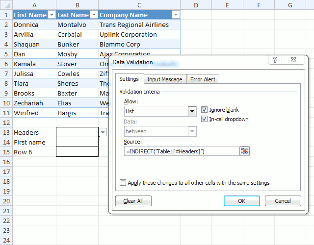 How To Use An Excel Table Name In Data Validation Lists And Conditional Formatting Formulas How To Use An Excel Table Name In Data Validation Lists And Conditional Formatting Formulas