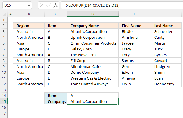 XLOOKUP leftmost column