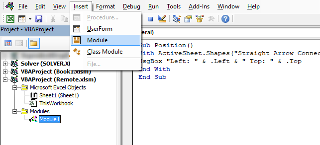 Move a shape using VBA identify left and top points vba 1