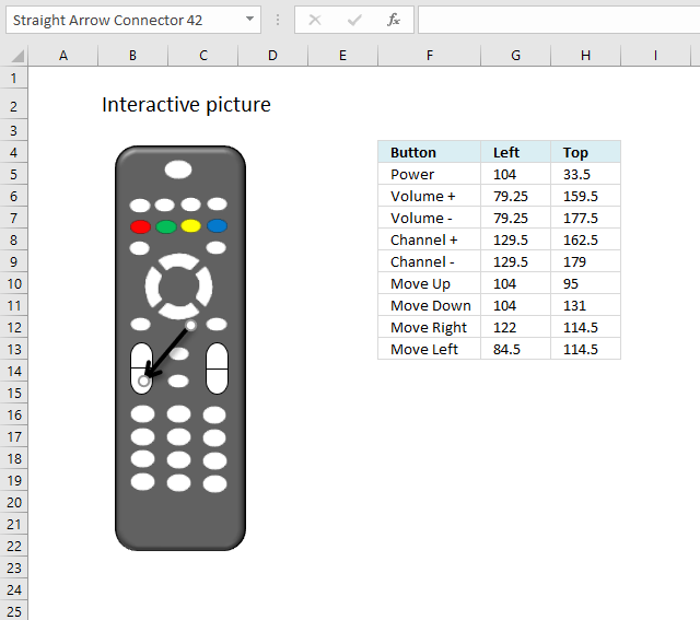 Move a shape using VBA name manager