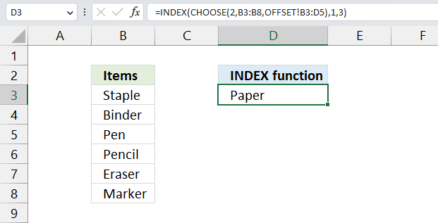 INDEX function VALUE error2 1