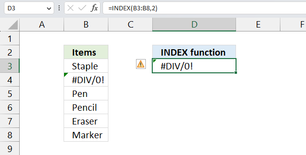 INDEX function source error