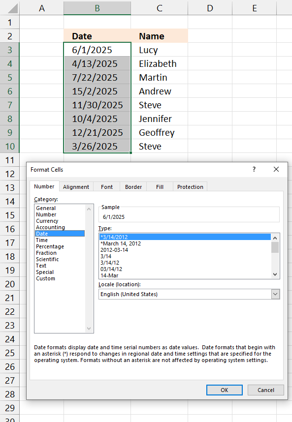 COUNTIFS function dates1