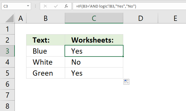 If function between worksheets