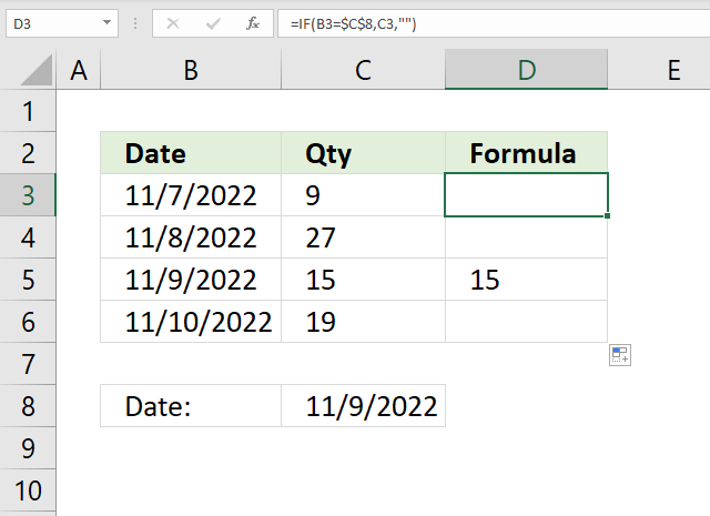 If function by date