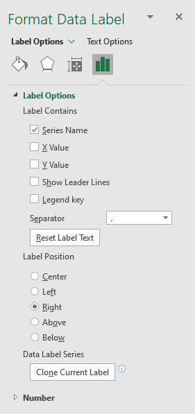 How to build an interactive map in Excel add data label