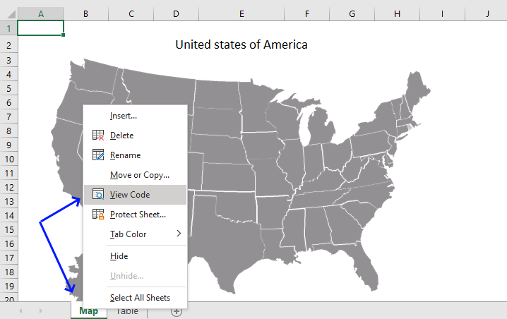 map chart event code