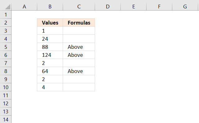 Delete formulas returning blanks