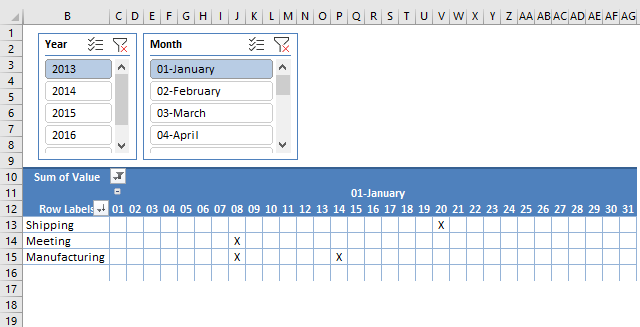 pivot table calendar1 1