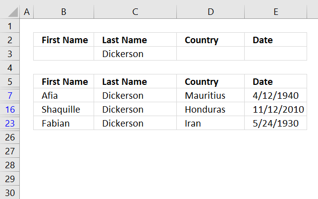 Lookup with an unknown number of criteria new advanced filter