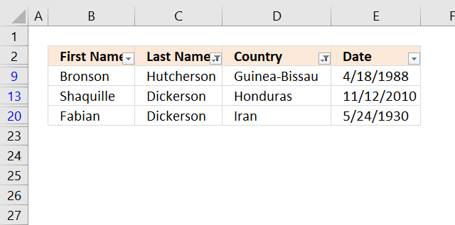 Wildcard lookups and include or exclude criteria filter