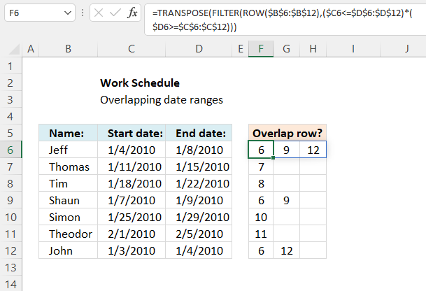 Identify overlapping date ranges 1