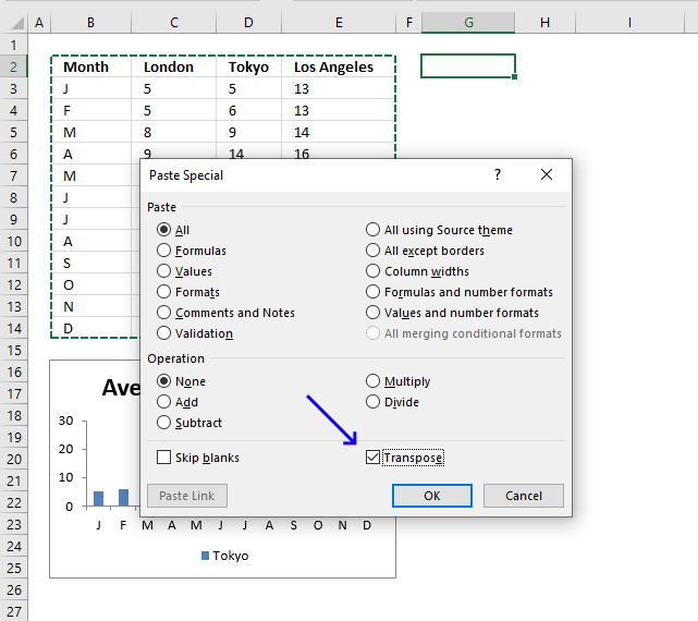 Quickly change data source Paste Special