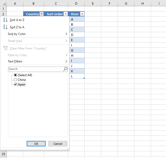 Lookup and return multiple sorted values based on corresponding values in another column filter excel table based on a condition