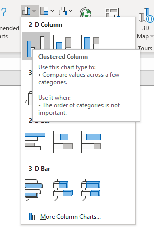 An animated column chart insert column chart1