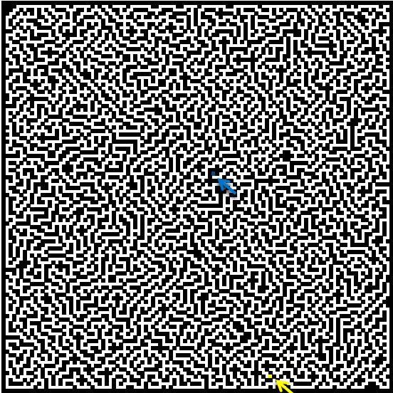 Find path in a maze