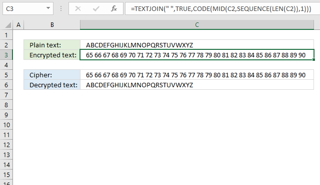 ciphers letters to ascii