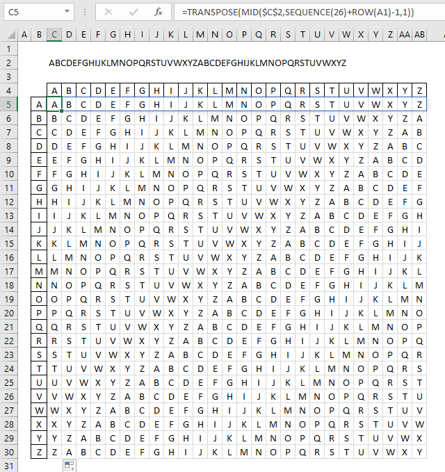 ciphers tabula recta