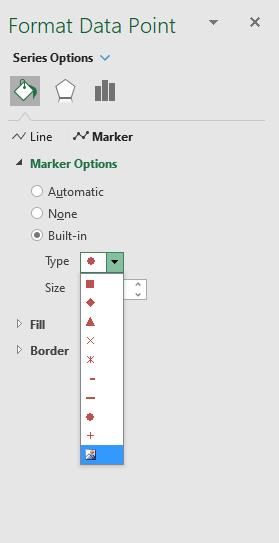 How to add pictures above chart columns add pictures