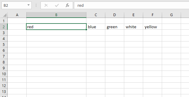 Text to columns method comma