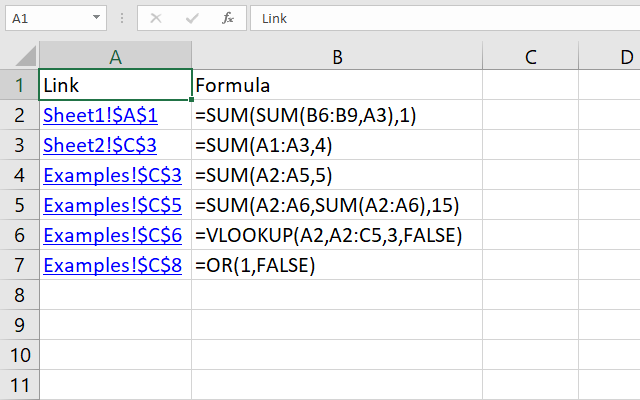 Find cells containing formulas with literal values macro