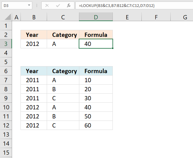 LOOKUP function multiple values