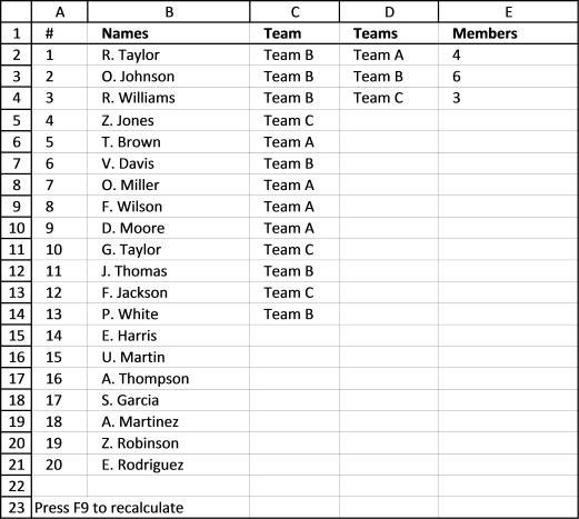 team generator 20 team schedule generator