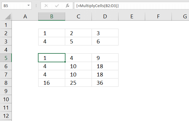 Multiply cells efficiently