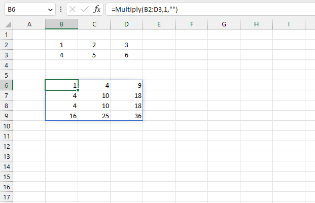 Multiply numbers recursive lambda function