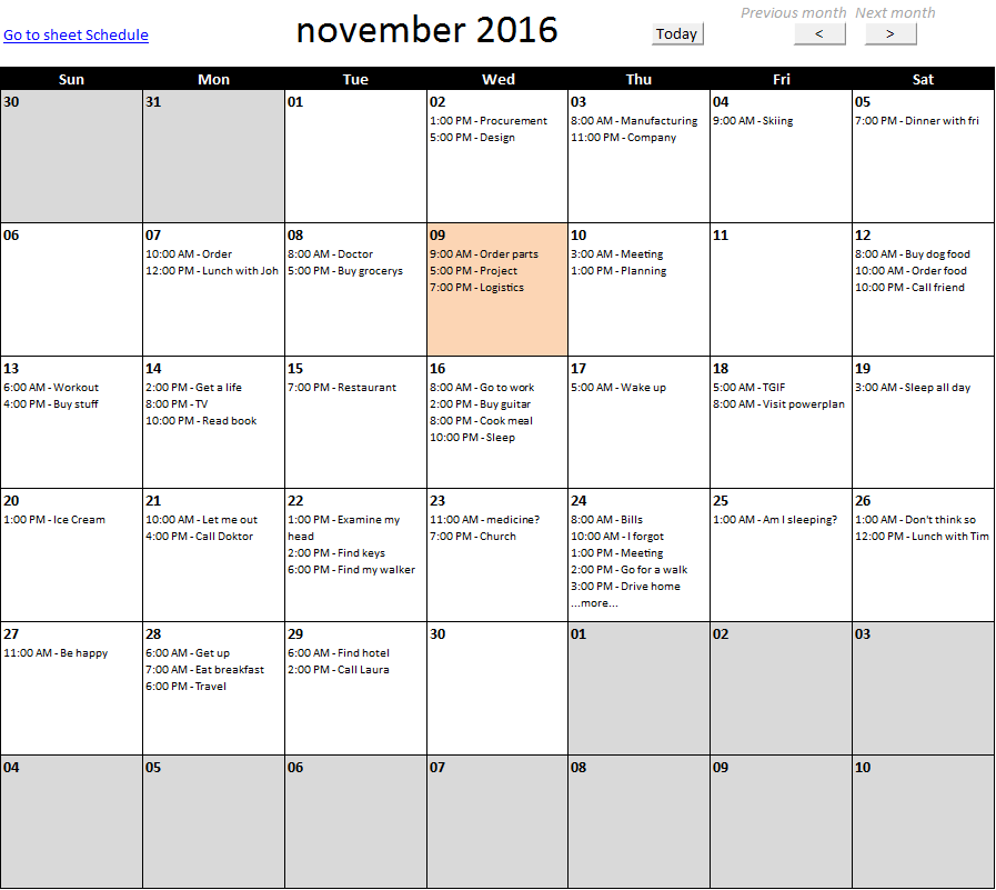 calendar monthly view