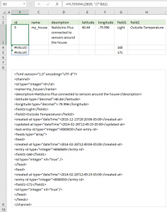 hingspeak filterxml.xlsx Excel